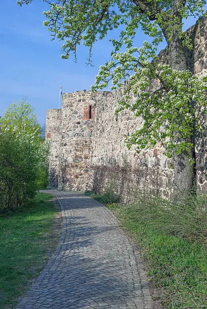 historic City Wall of Templin in Uckermark,Brandenburg,Germany