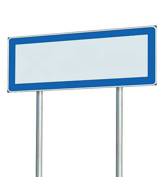 istock Information Road Sign Isolated, Blank Empty Signpost Copy Space 459956845