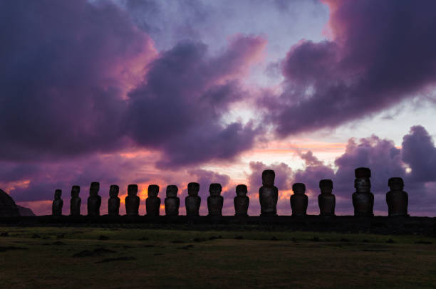istock Sunrise at Ahu Tongariki, Easter Island, Chile 459962753
