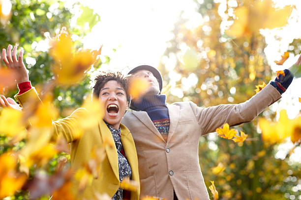 istock Lovely couple enjoying Autumn 459964819