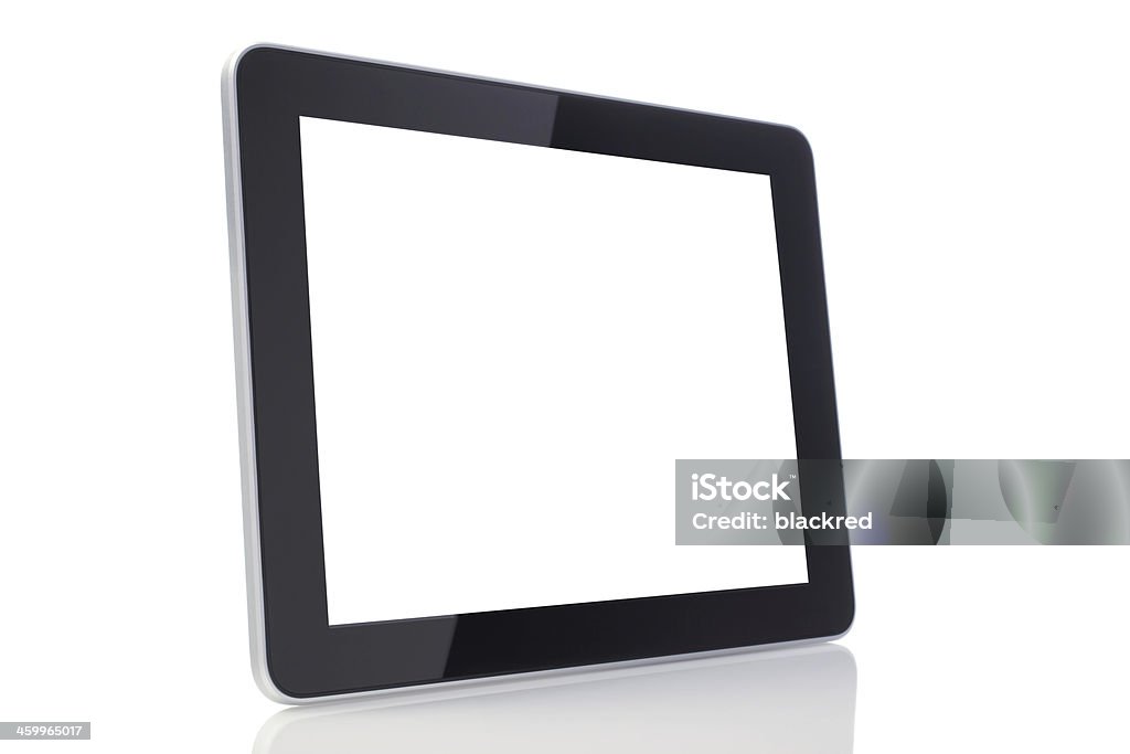 Tablette écran vide avec un Tracé de détourage - Photo de Tablette numérique libre de droits
