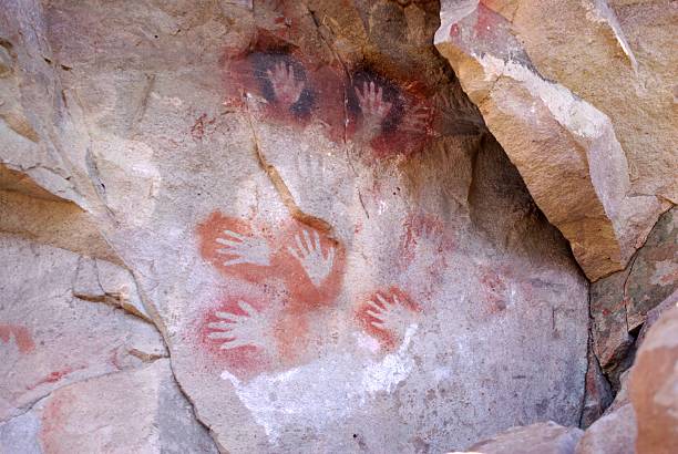 istock Rock paintings in Patagonia 459968733