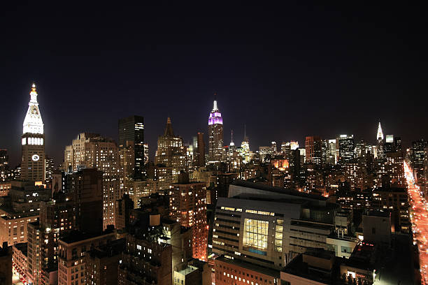istock Manhattan Skyline at night, New York City. 459968831