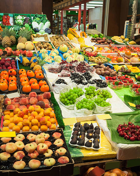 istock Close up of different fruit in grocery store 459969375