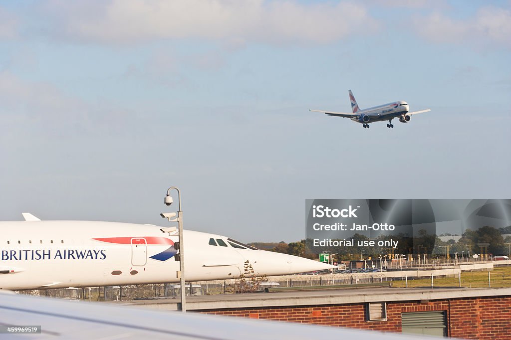 Concorde su Aeroporto di Londra Heathrow - Foto stock royalty-free di British Aerospace Concorde