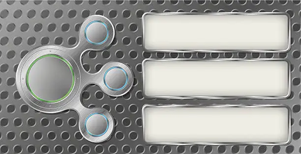 Vector illustration of Control Buttons