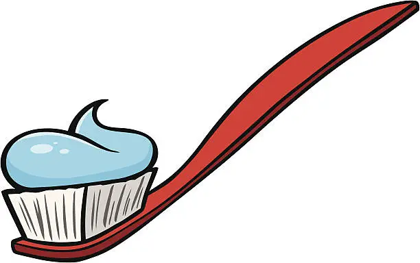 Vector illustration of Toothbrush with Paste