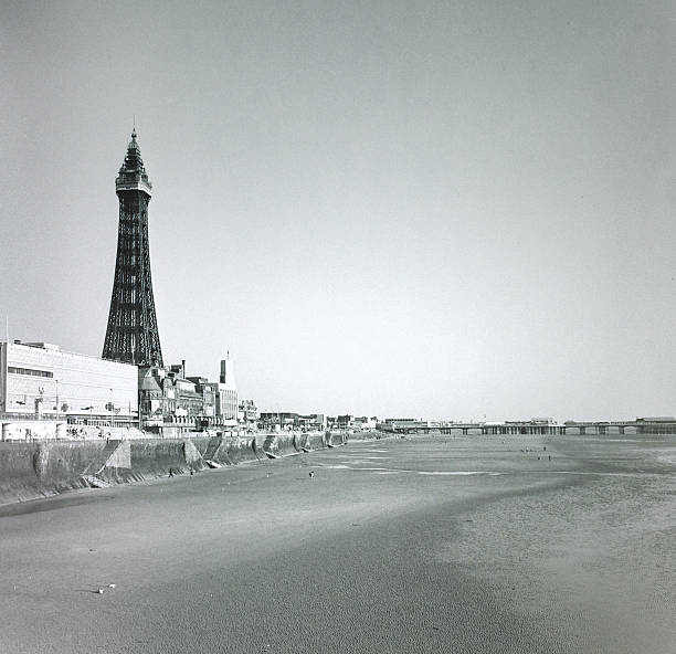 blackpool verão 1989 - blackpool pier - fotografias e filmes do acervo