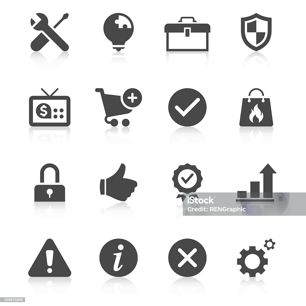 & Internet Web Icon Set/Unique Series - clipart vectoriel de Symbole de lieu d'information libre de droits