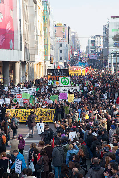 protestations en turquie - occupygezi photos et images de collection