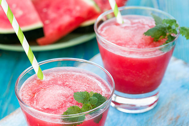 istock Watermelon Smoothie Served as a Summer Drink 459973843