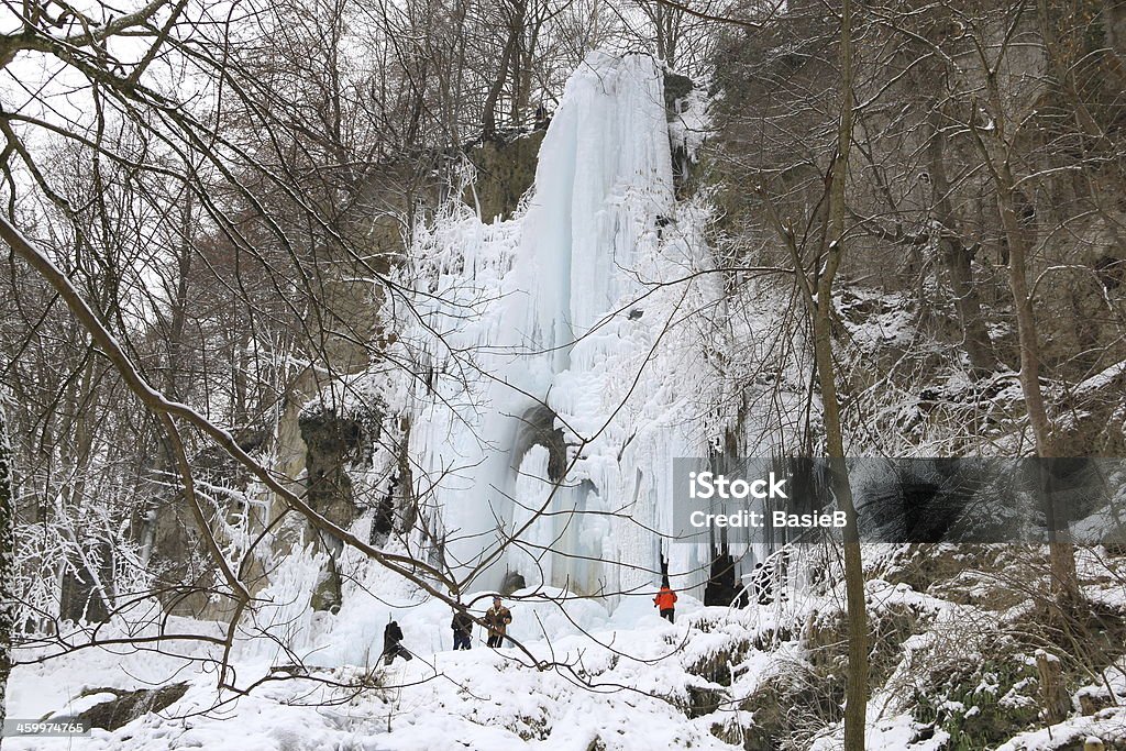Gefrorene-Wasserfall - Lizenzfrei Abgeschiedenheit Stock-Foto