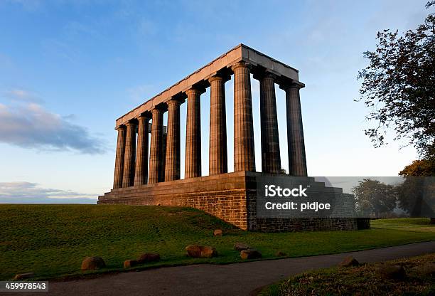 Narodowy Pomnik Szkocji W Edinburgh - zdjęcia stockowe i więcej obrazów Calton Hill - Calton Hill, Edynburg, Architektura