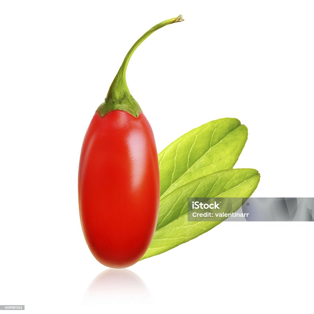 Bacche di Goji isolato - Foto stock royalty-free di Alimentazione sana