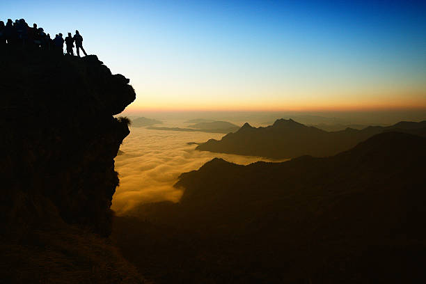 istock Sunrise scene  at Phu chi fa in Chia 459981629