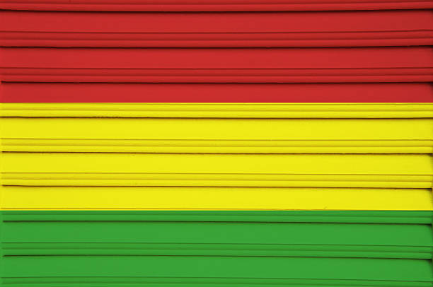 Reggae color  wood door pattern