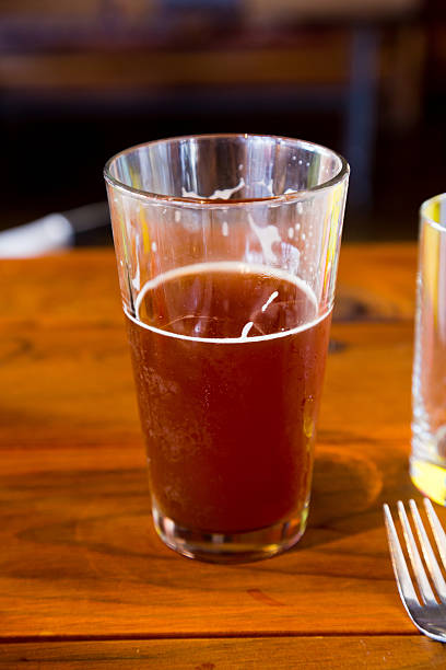 istock Red Ale Craft Beer Half Full or Emp;y 459983049