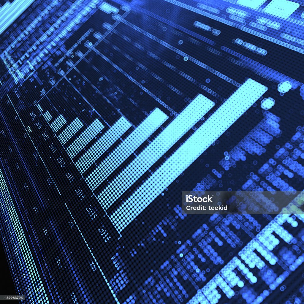 Stock Market Grafik - Lizenzfrei Analysieren Stock-Foto