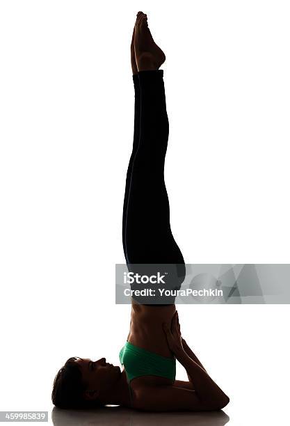 Yoga Silhouette Stock Photo - Download Image Now - Tall - High, Yoga, 20-24 Years