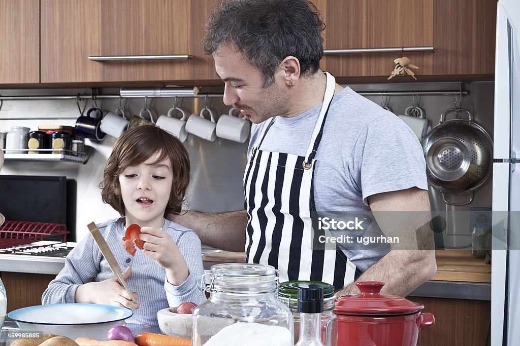 Father and son Portrait of a happy father with kid. 35-39 Years Stock Photo