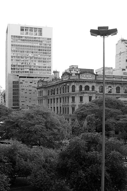 Anhangabaú Valley Anhangabaú Valley in the central city of São Paulo in Brazil Anhangabáu stock pictures, royalty-free photos & images