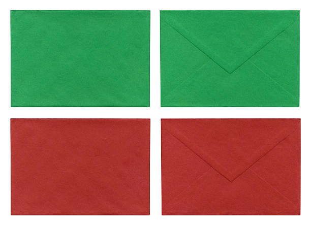 Christmas Envelopes stock photo