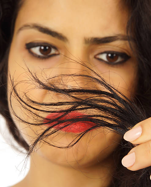 istock Woman with messy hair 459987211