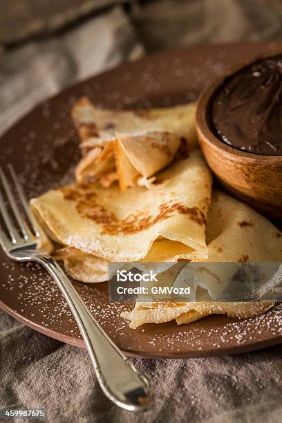 Foto de Crepes De Chocolate e mais fotos de stock de Crepe - Crepe, Assado no Forno, Café da manhã