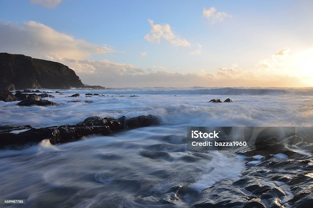 Lizard Peninsula coastline. A view from Dollar Cove toward the Lizard in Cornwall, South West England. UK. Bay of Water Stock Photo