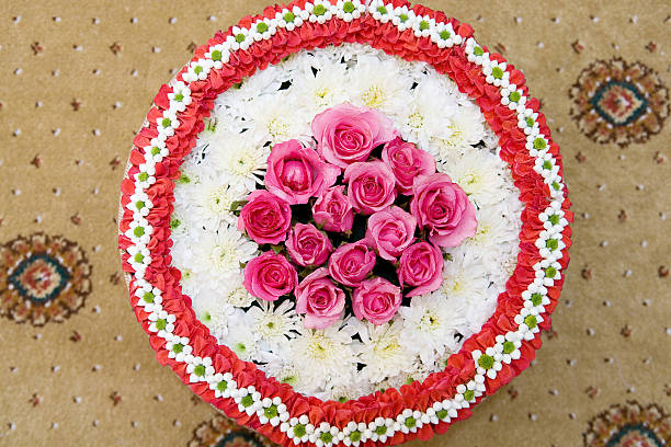 istock Arrangement of Pink roses. 459987931