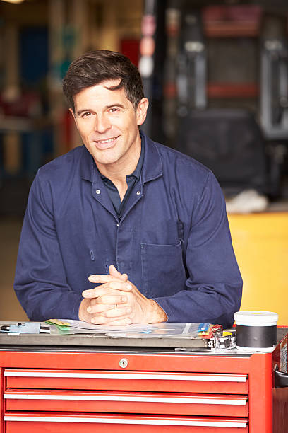 istock Portrait Of Engineer Standing In Factory 459988533