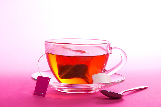 istock Cup of tea with saucer and spoon 459993745