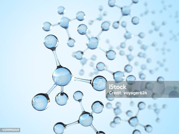Tetrahedron Molecule Structure Glass White Stock Photo - Download Image Now - Molecule, Small, Glass - Material