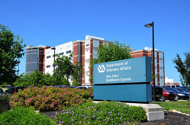 Veteran's hospital, Ann Arbor, MI stock photo
