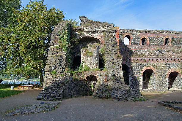 Ruins of Kaiserpfalz in Kaiserswerth district of Dusseldorf, Germany