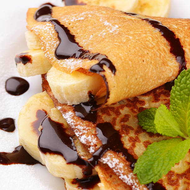 istock Crepes with chocolate sauce 460050037
