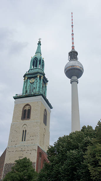 istock Church and TV Tower in Berlin 460050835