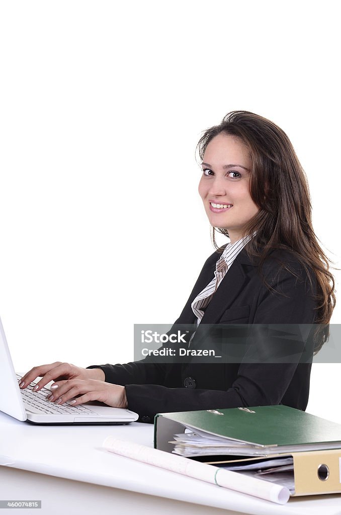 Successful businesswoman using laptop for startup business business woman in the office in formal outfit Adult Stock Photo