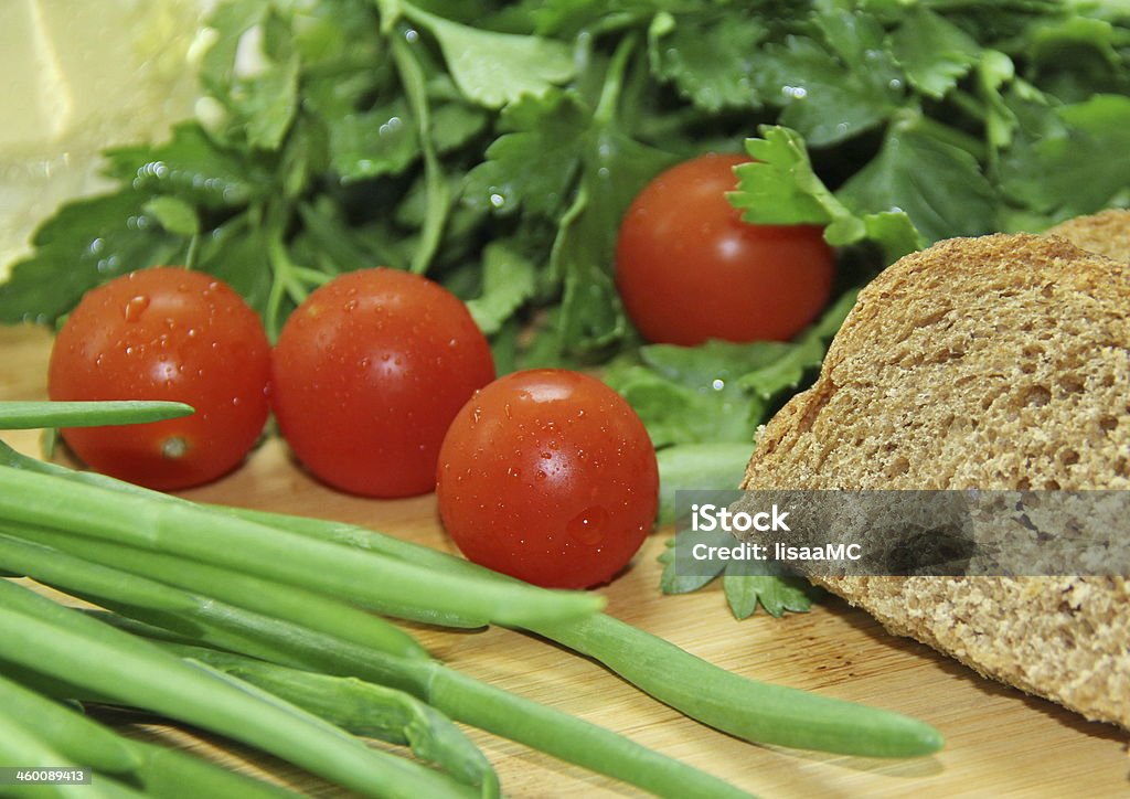 Vegetables and bread Acinus Cell Stock Photo