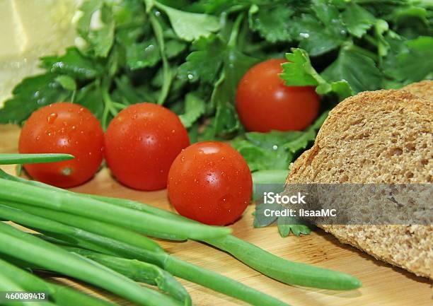 Vegetables And Bread Stock Photo - Download Image Now - Acinus Cell, Balance, Block Shape