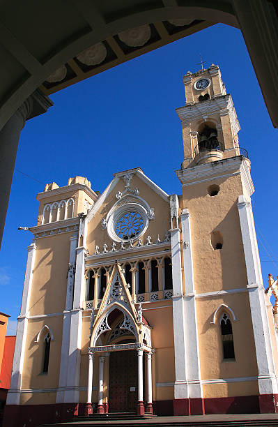 Cathedral of Xalapa, Veracruz, Mexico. stock photo