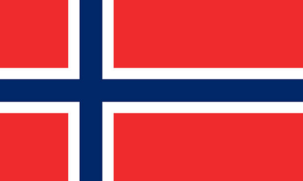Red white and blue Norwegian flag norwegian flag norwegian culture photos stock pictures, royalty-free photos & images