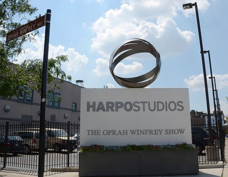 Chicago, United States - July 18, 2013: Harpo Studios, the television production studio of Harpo Productions, Inc, is shown here on July 18, 2013.  The Oprah Winfrey Show and The Rosie Show were filmed here.
