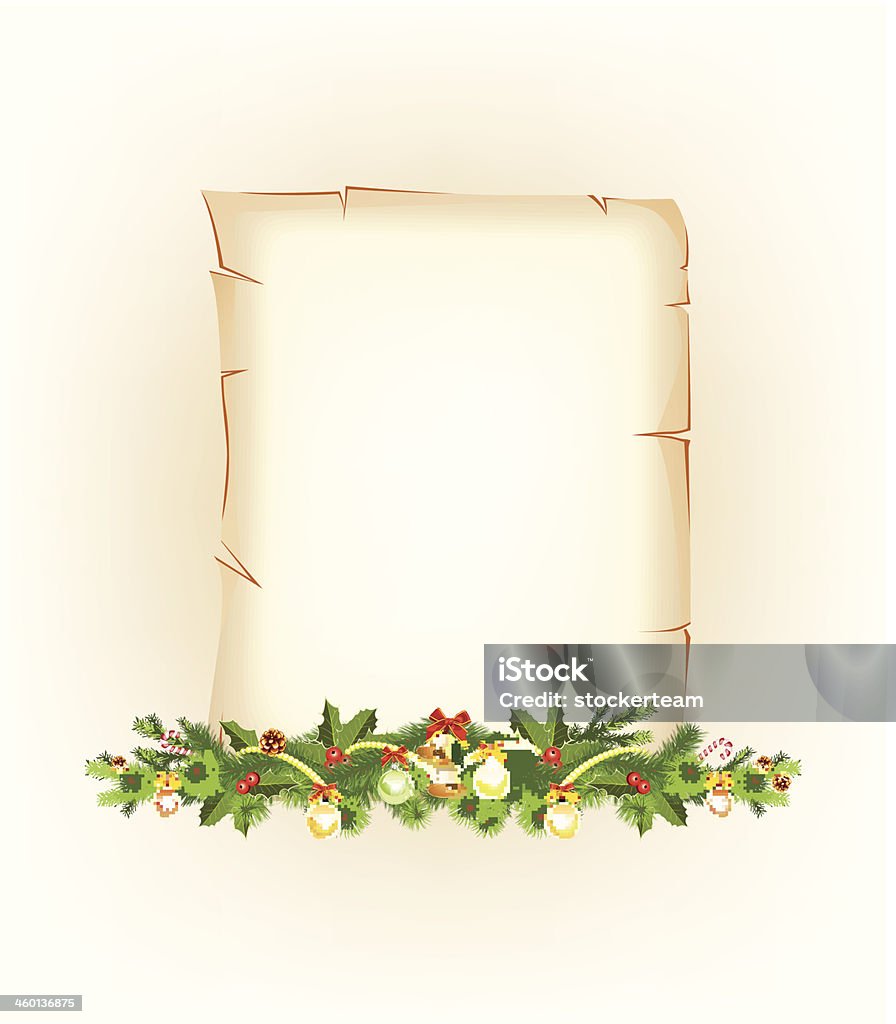 Weihnachten Grenze alte Papier - Lizenzfrei Alt Vektorgrafik