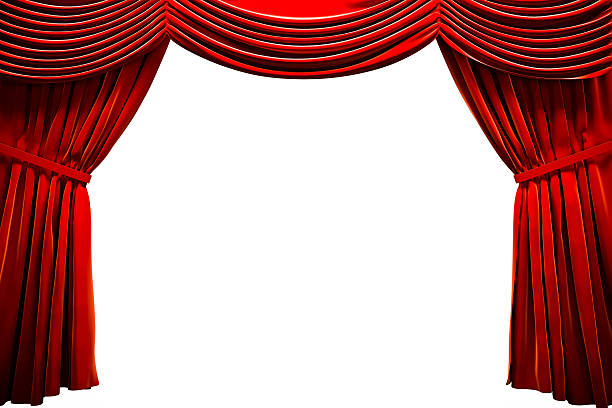 занавески - curtain velvet red stage стоковые фото и изображения