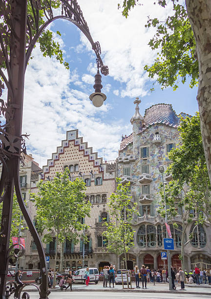 casa batlló e amatller, a barcellona, spagna - cadafalch foto e immagini stock