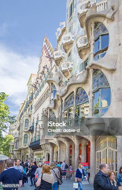 Modernist Casa Batllo Facade In Barcelona Spain Stock Photo - Download Image Now - Antoni Gaudí, Architect, Architecture