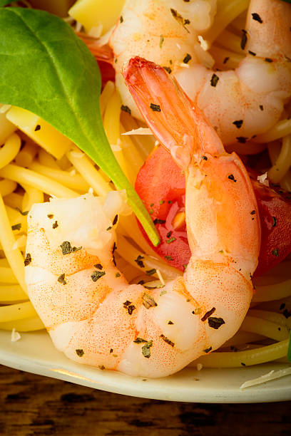 shrimp and spaghetti pasta