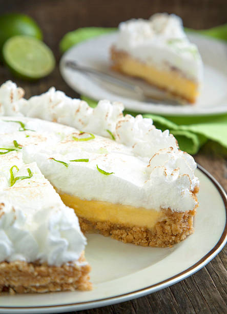 암호키 참피 파이 - lemon meringue pie pie pastry crust portion 뉴스 사진 이미지