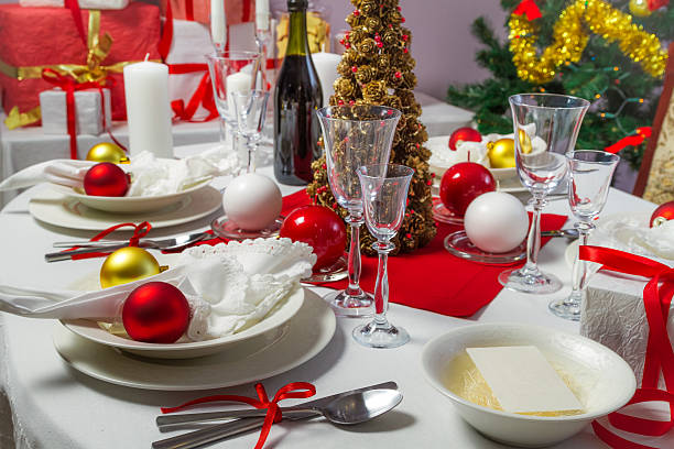 istock Christmas dinner was ready to serve on 460139665